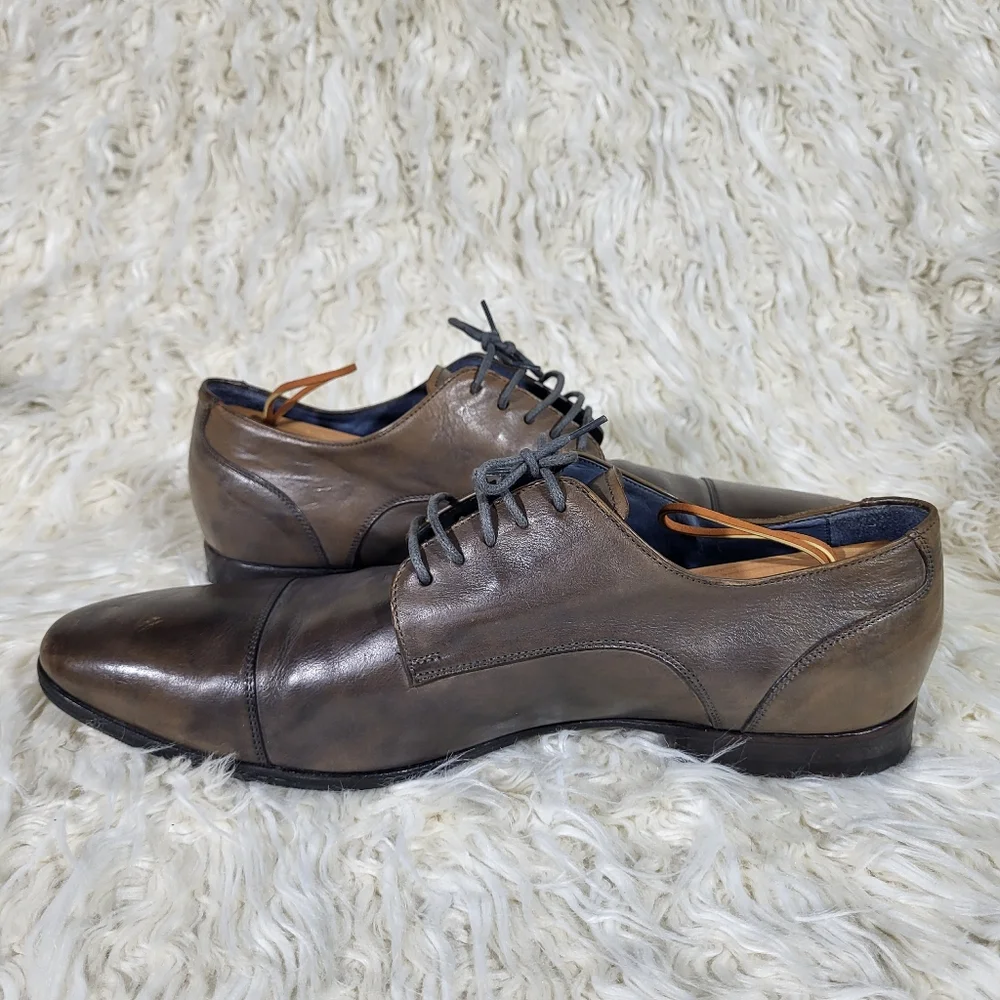 Corneliani Leather Oxford Men's Shoes Size 10